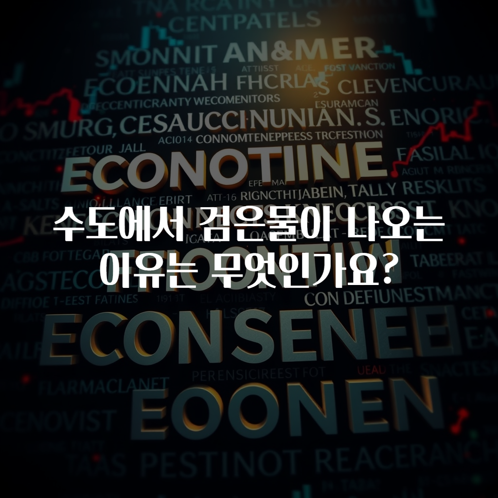 수도에서 검은물이 나오는 이유는 무엇인가요?