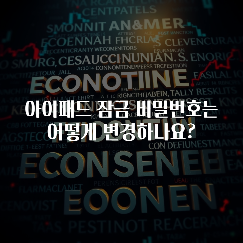 아이패드 잠금 비밀번호는 어떻게 변경하나요?