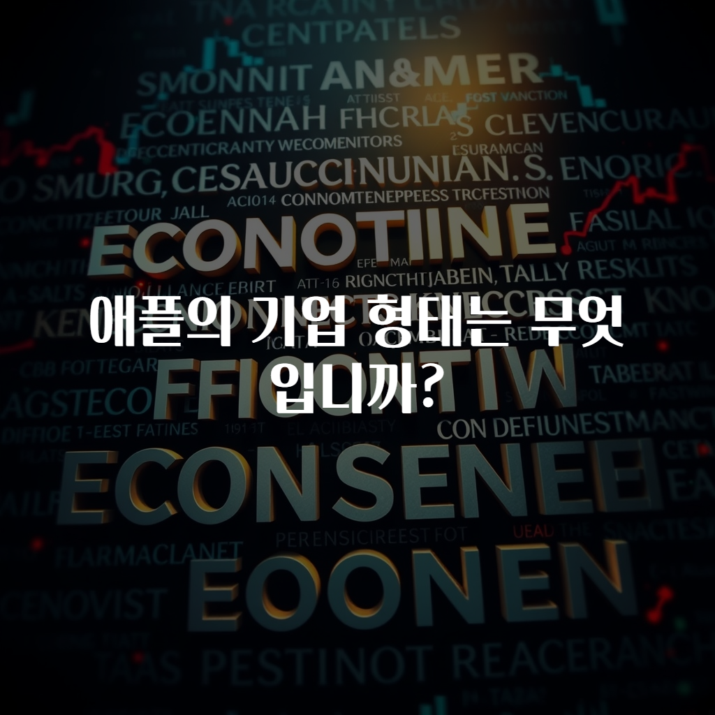 애플의 기업 형태는 무엇입니까?