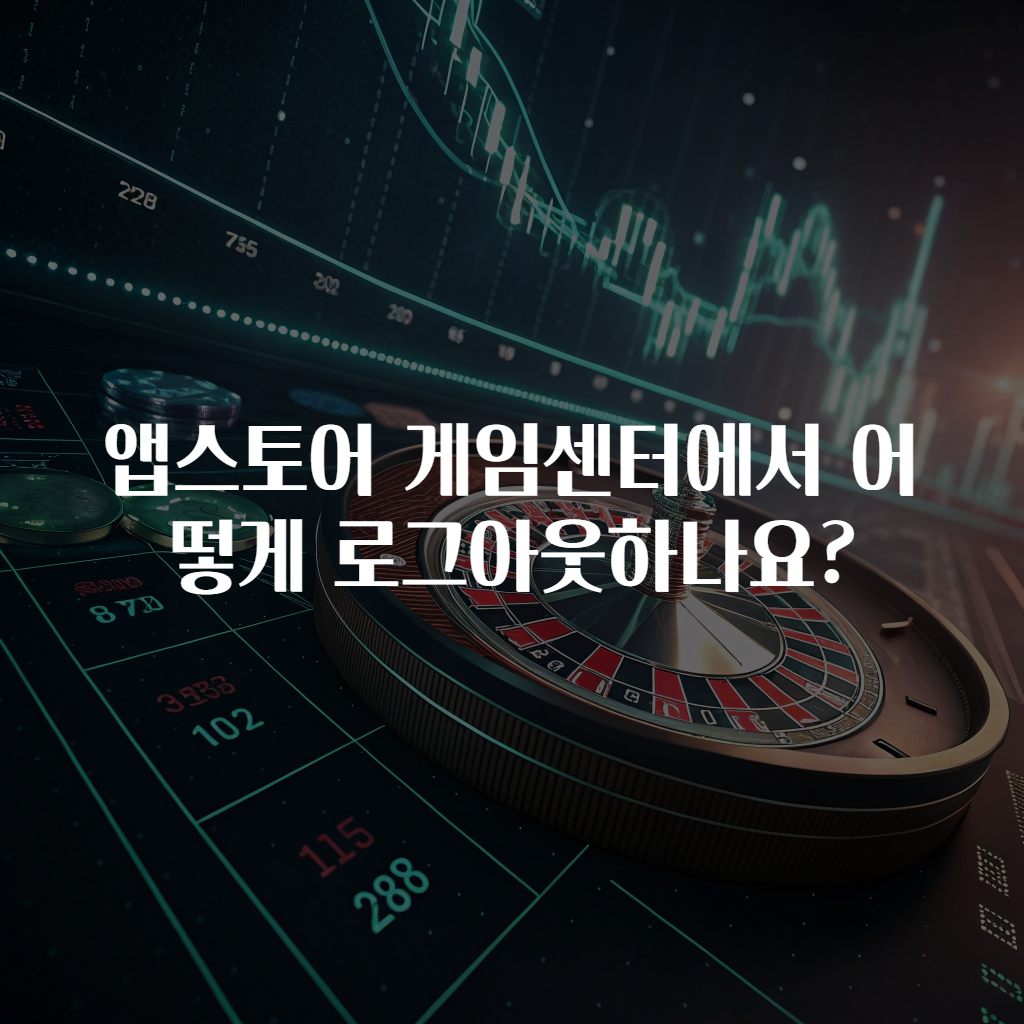 앱스토어 게임센터에서 어떻게 로그아웃하나요?