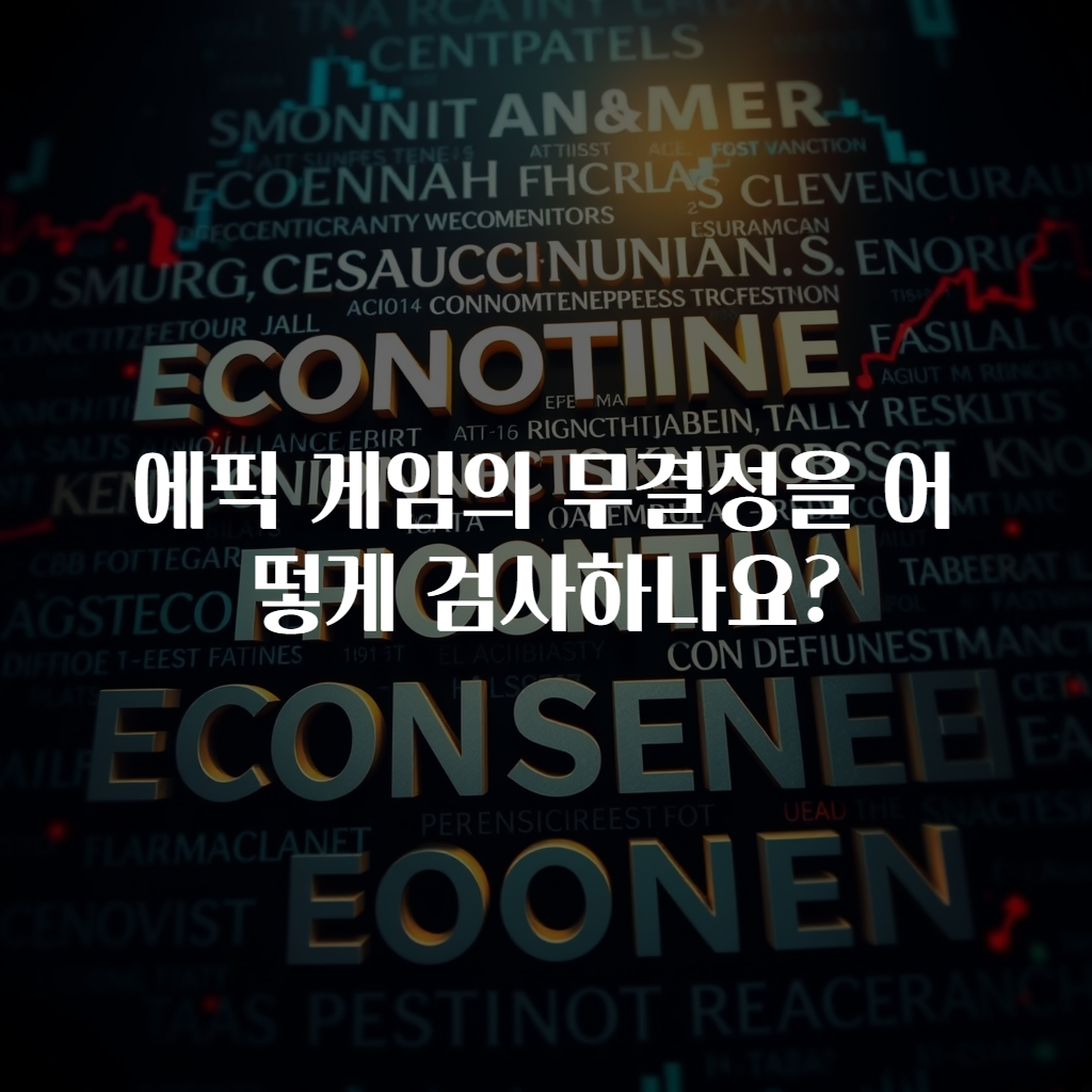 에픽 게임의 무결성을 어떻게 검사하나요?