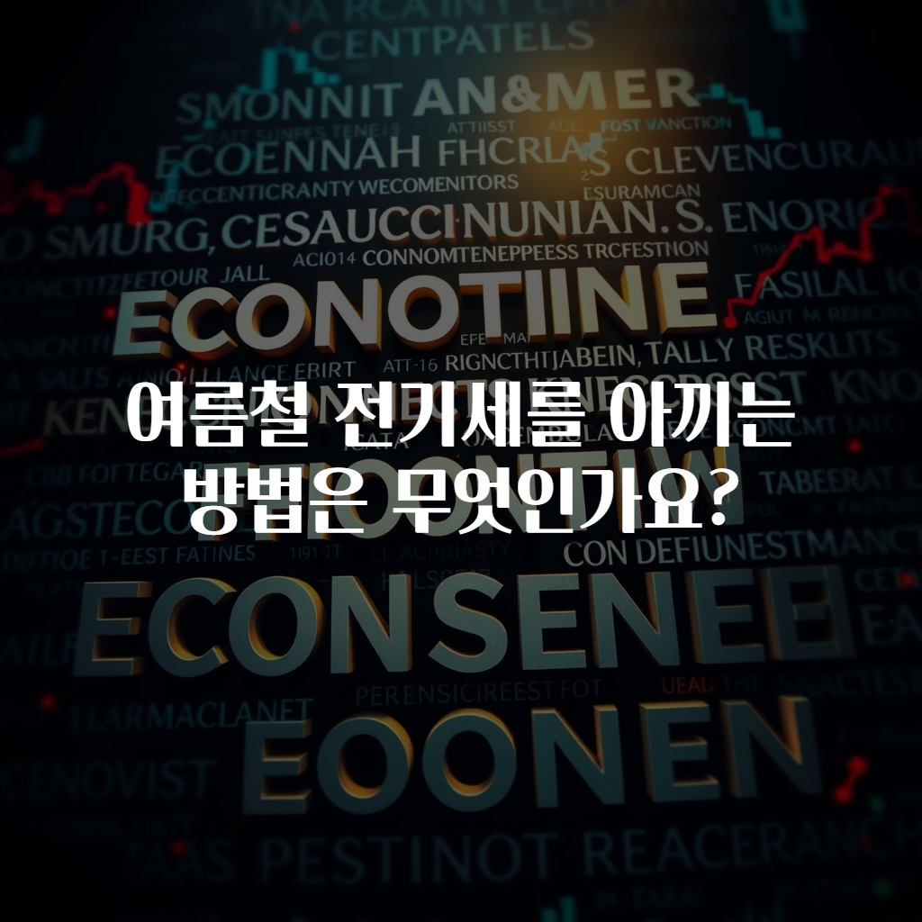 여름철 전기세를 아끼는 방법은 무엇인가요?