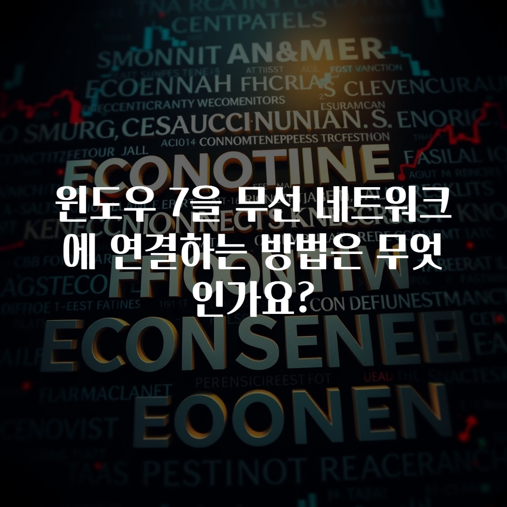 윈도우 7을 무선 네트워크에 연결하는 방법은 무엇인가요?