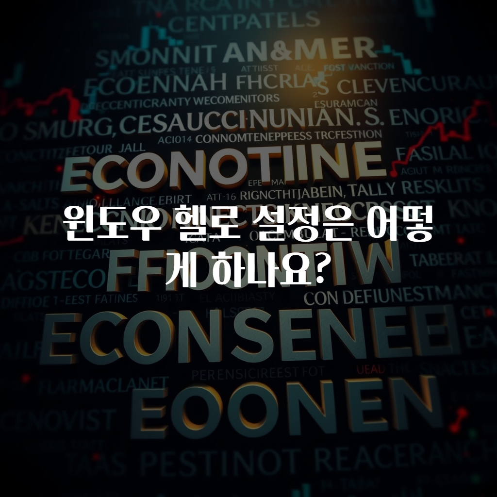 윈도우 헬로 설정은 어떻게 하나요?