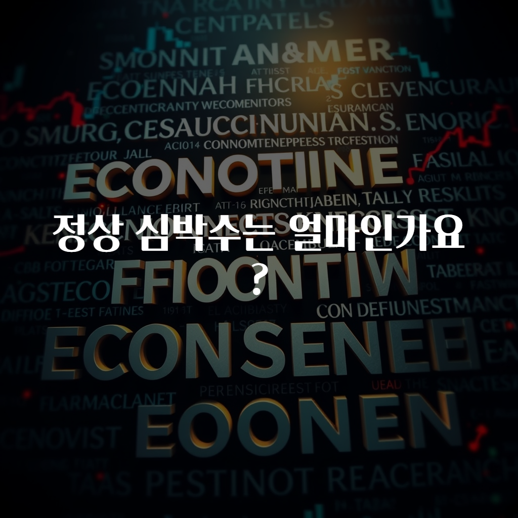 정상 심박수는 얼마인가요?