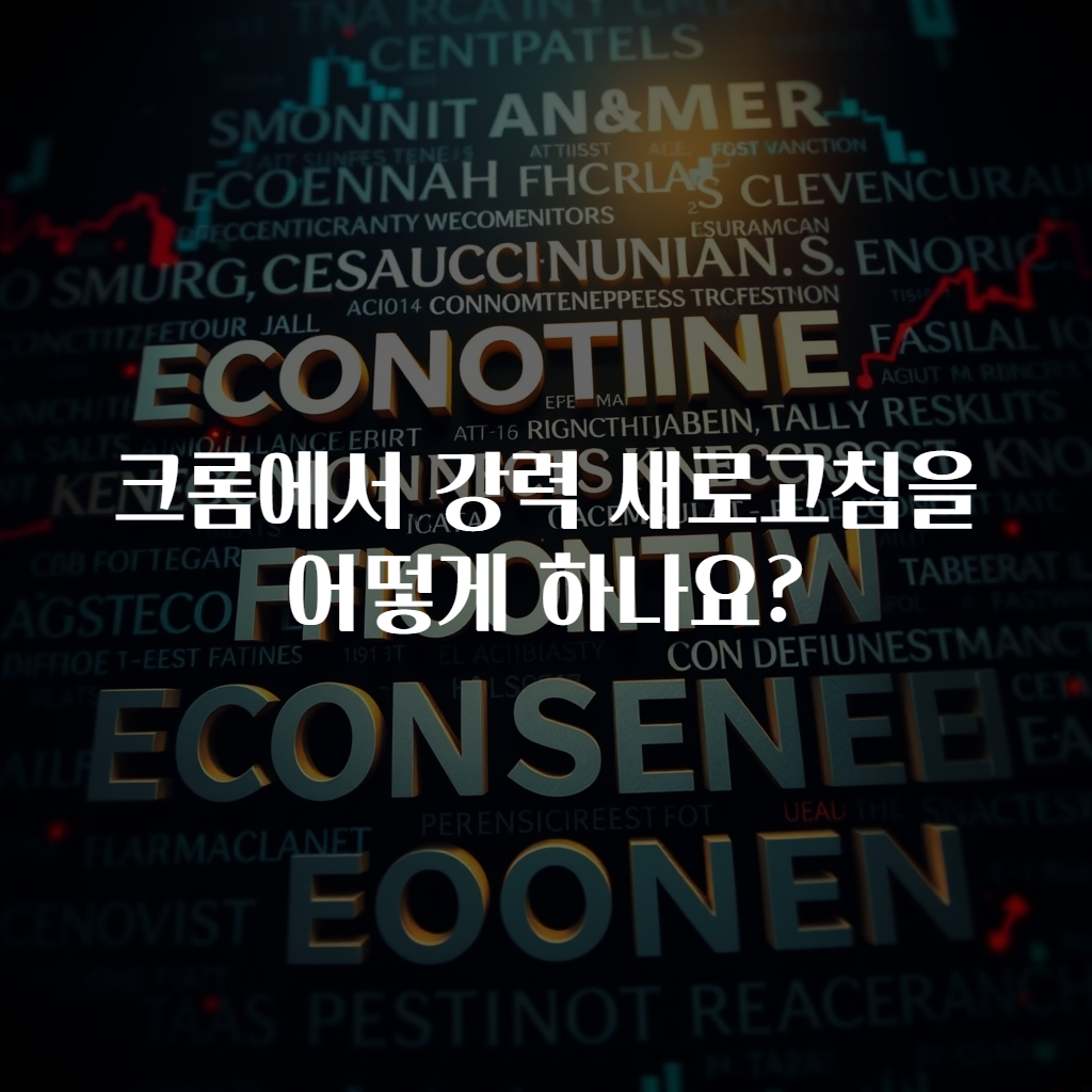 크롬에서 강력 새로고침을 어떻게 하나요?