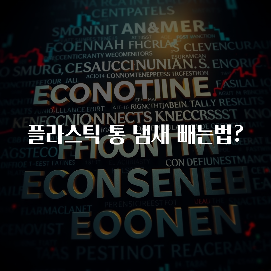 플라스틱 통 냄새 빼는법?