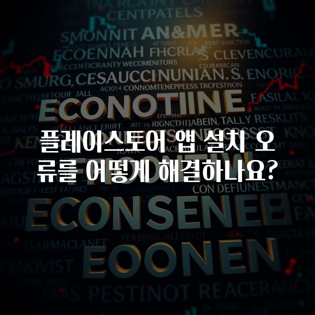 플레이스토어 앱 설치 오류를 어떻게 해결하나요?