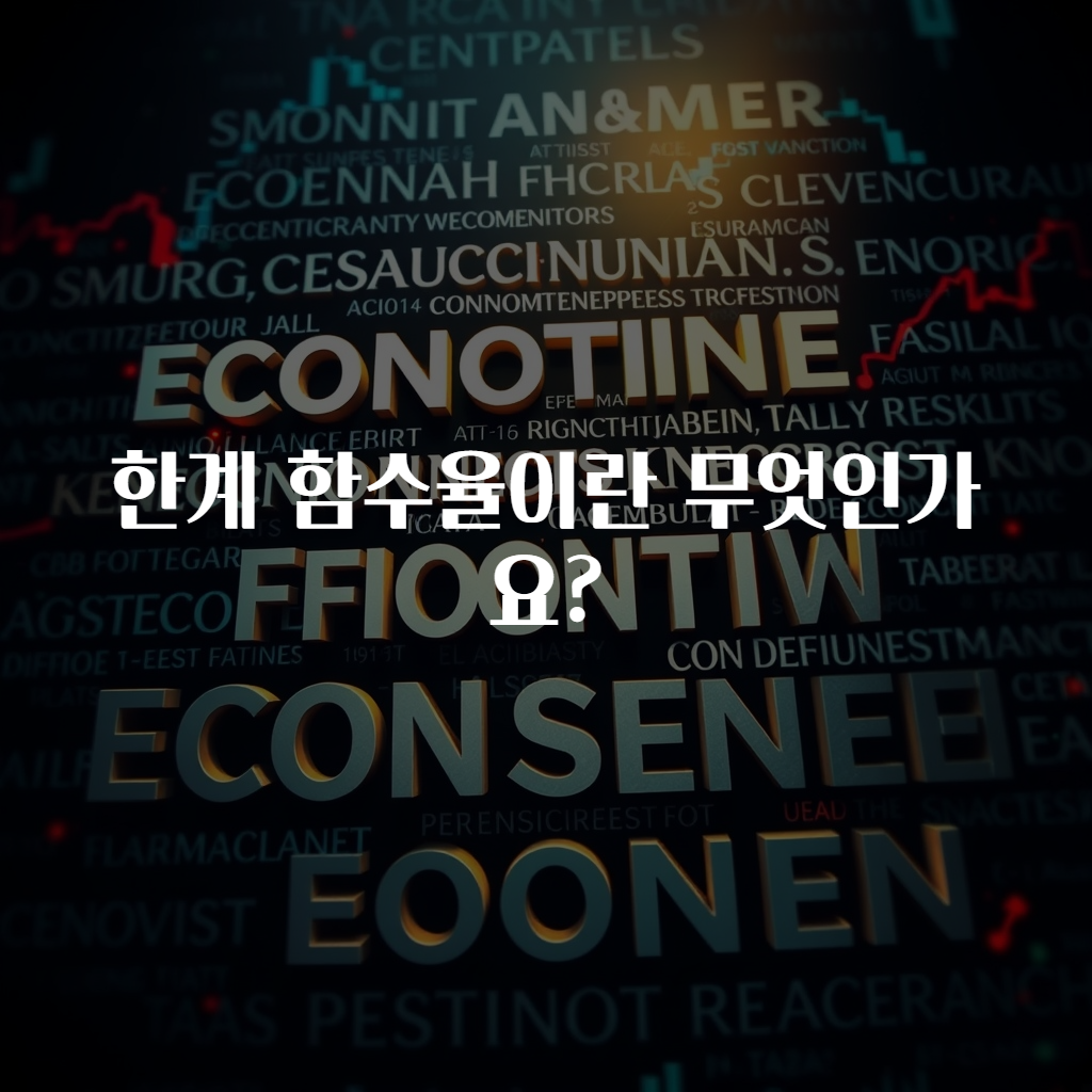한계 함수율이란 무엇인가요?