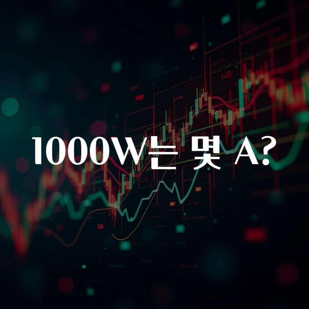 1000W는 몇 A?
