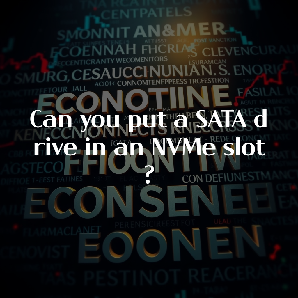 Can you put a SATA drive in an NVMe slot?