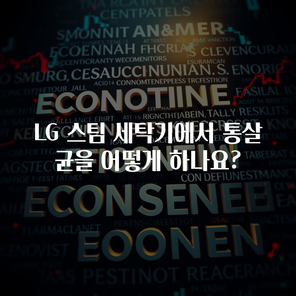 LG 스팀 세탁기에서 통살균을 어떻게 하나요?