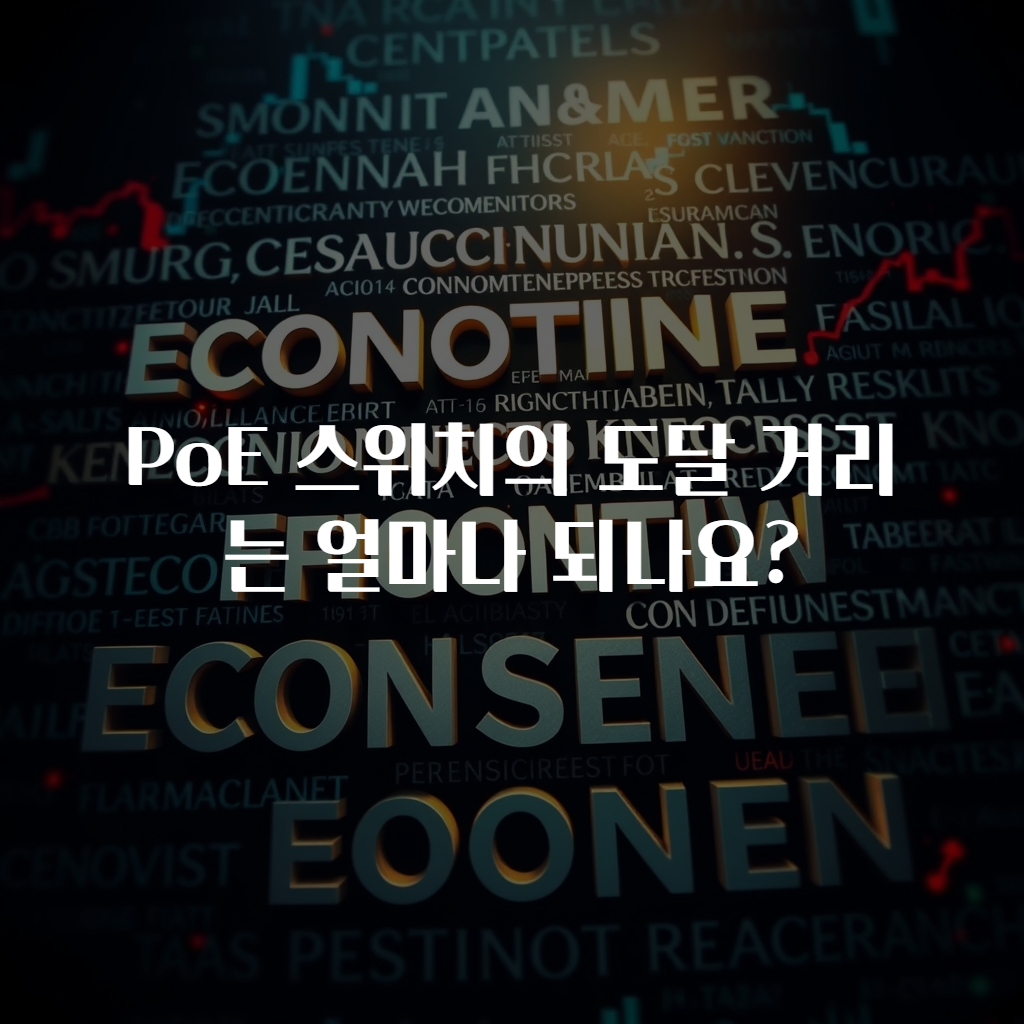 PoE 스위치의 도달 거리는 얼마나 되나요?