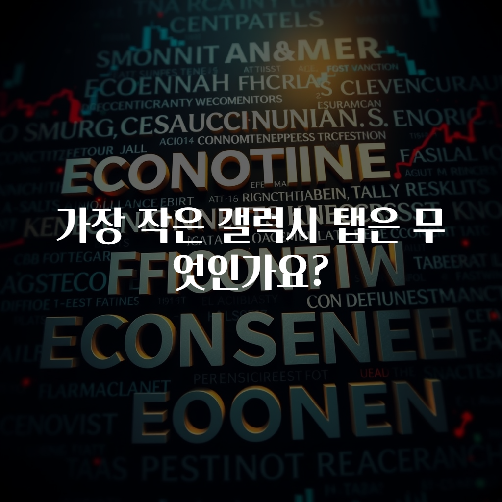 가장 작은 갤럭시 탭은 무엇인가요?