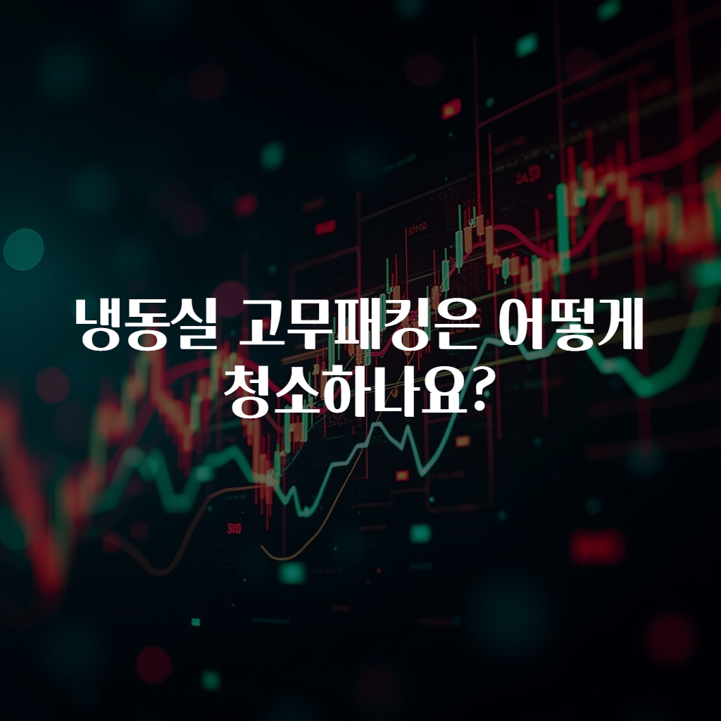 냉동실 고무패킹은 어떻게 청소하나요?