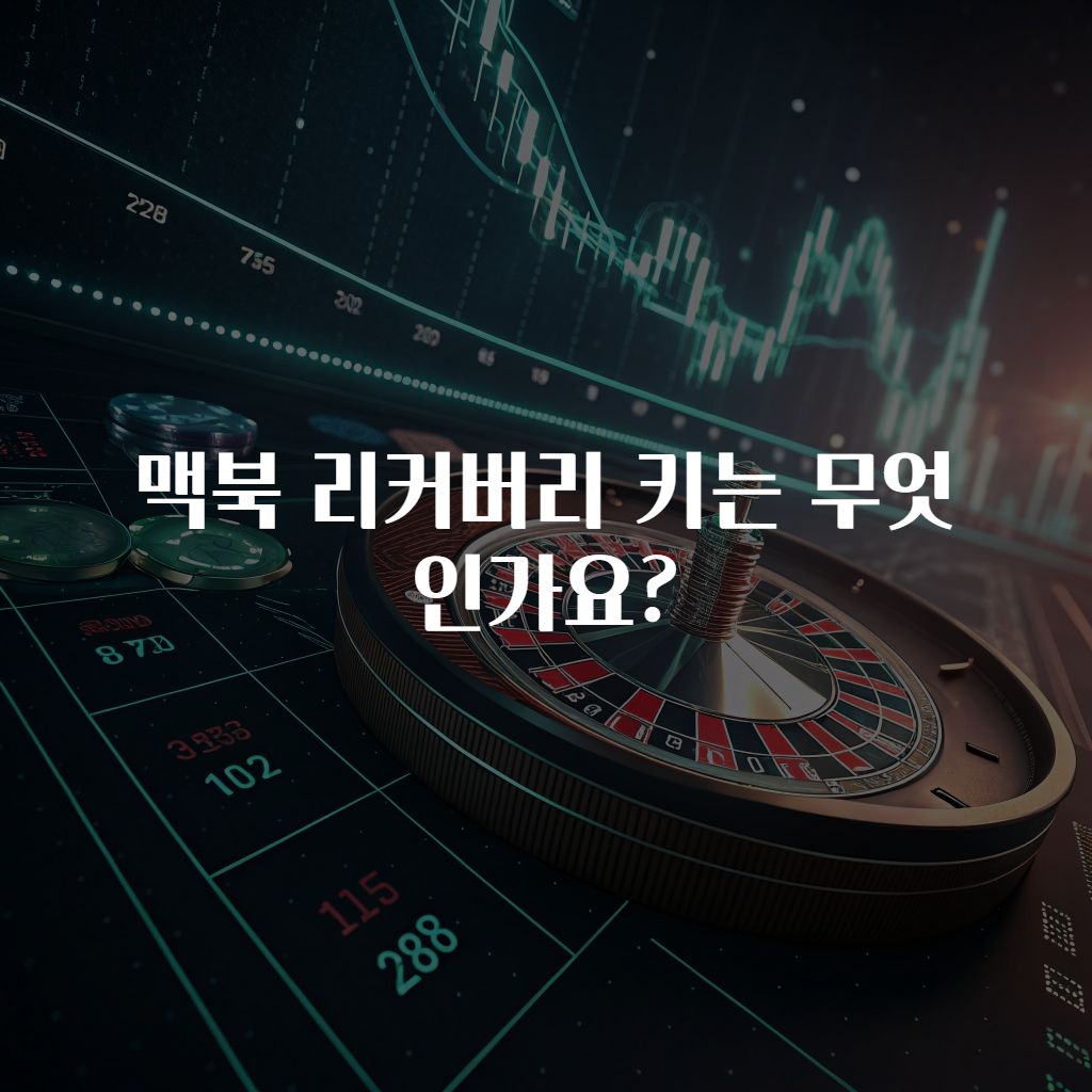 맥북 리커버리 키는 무엇인가요?