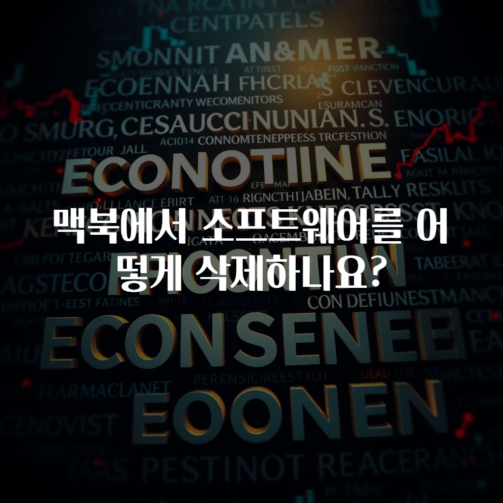 맥북에서 소프트웨어를 어떻게 삭제하나요?