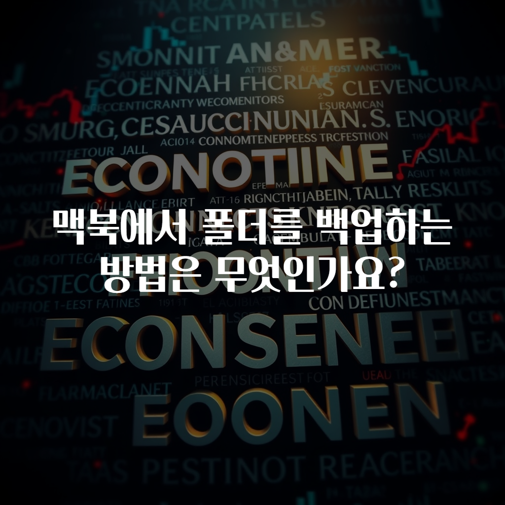 맥북에서 폴더를 백업하는 방법은 무엇인가요?