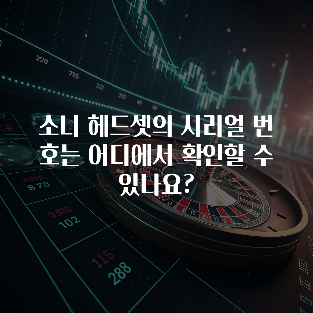 소니 헤드셋의 시리얼 번호는 어디에서 확인할 수 있나요?