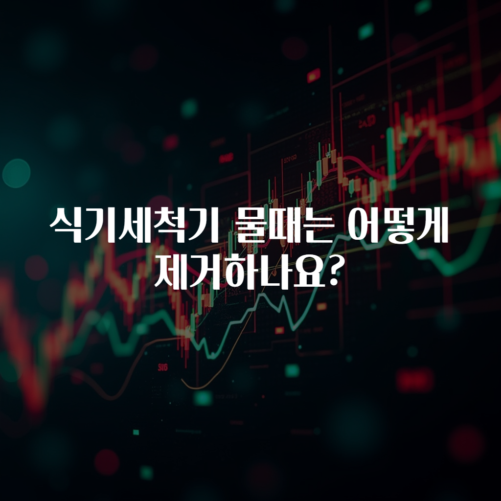 식기세척기 물때는 어떻게 제거하나요?