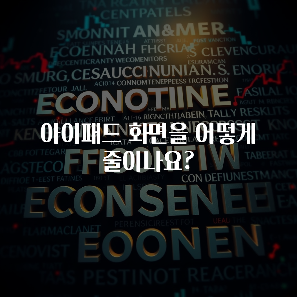 아이패드 화면을 어떻게 줄이나요?
