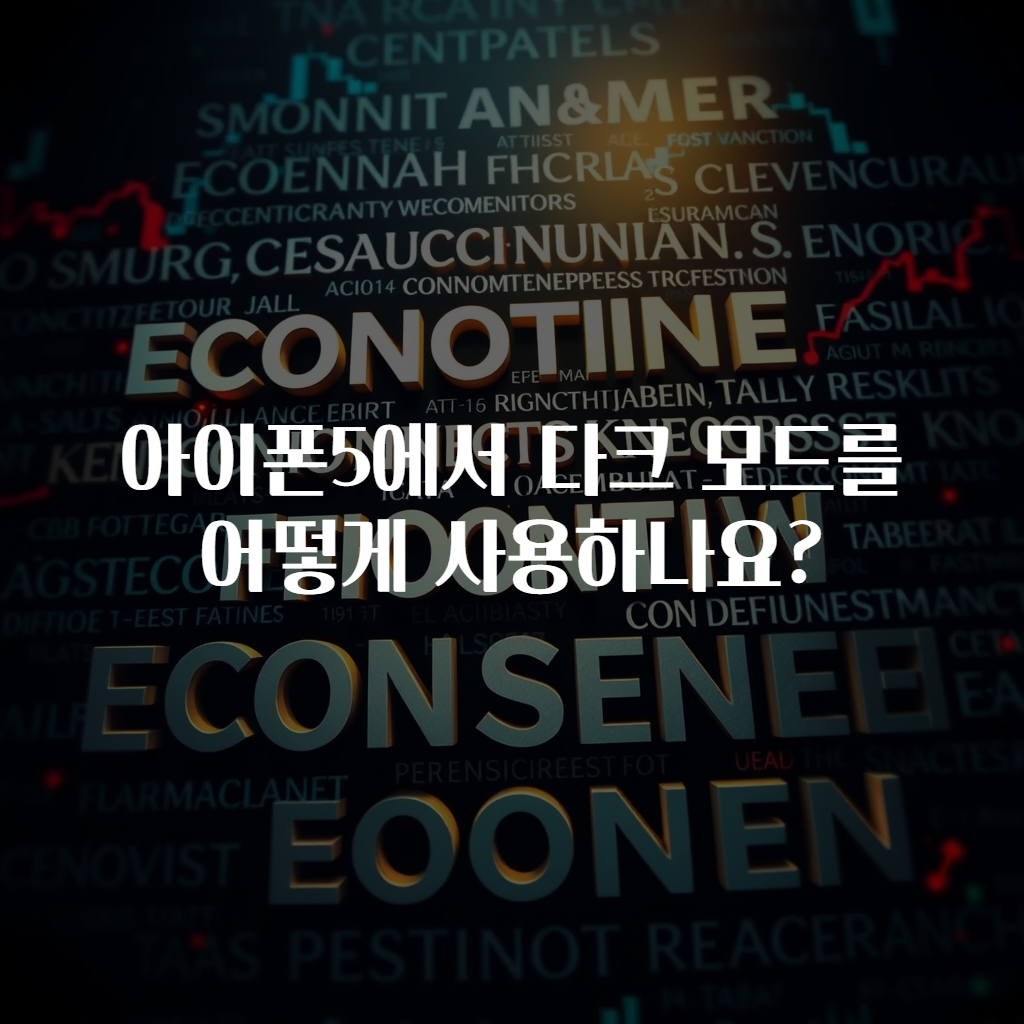 아이폰5에서 다크 모드를 어떻게 사용하나요?