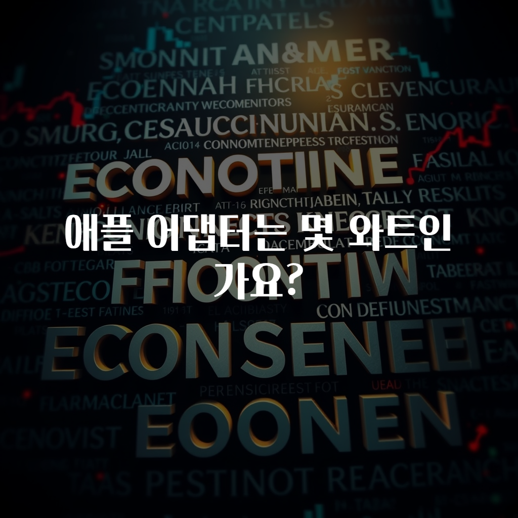 애플 어댑터는 몇 와트인가요?
