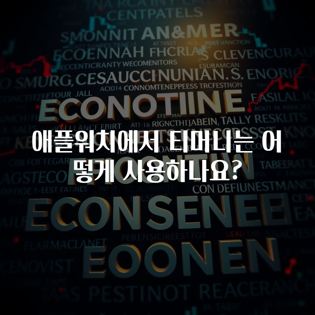 애플워치에서 티머니는 어떻게 사용하나요?