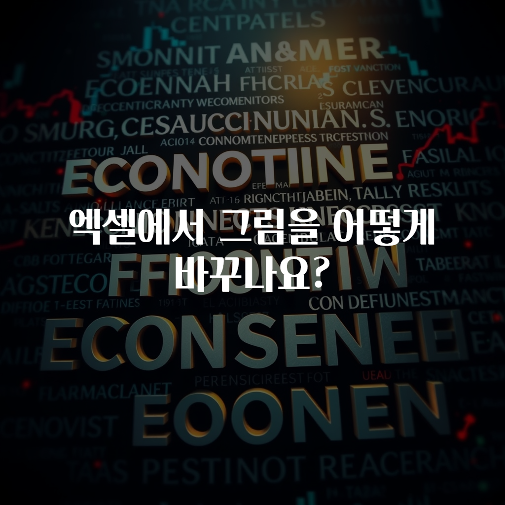 엑셀에서 그림을 어떻게 바꾸나요?