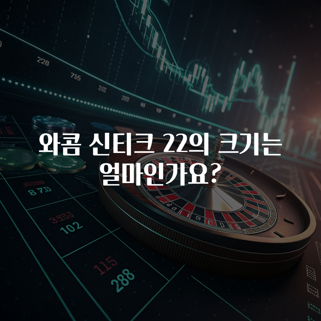 와콤 신티크 22의 크기는 얼마인가요?