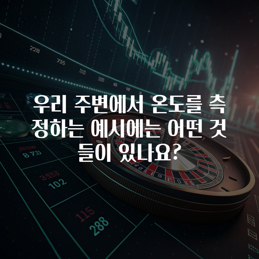 우리 주변에서 온도를 측정하는 예시에는 어떤 것들이 있나요?