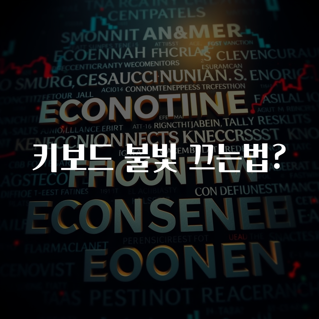 키보드 불빛 끄는법?