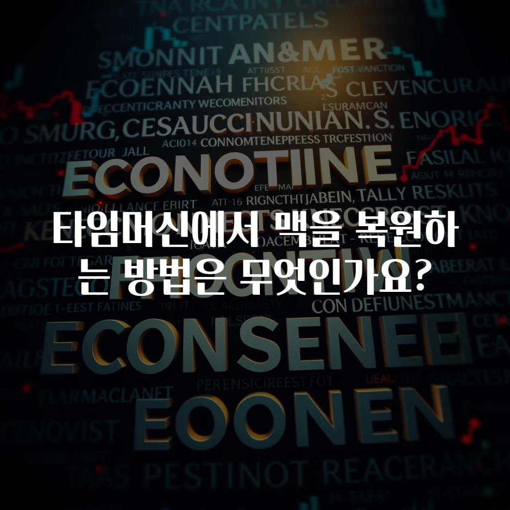 타임머신에서 맥을 복원하는 방법은 무엇인가요?