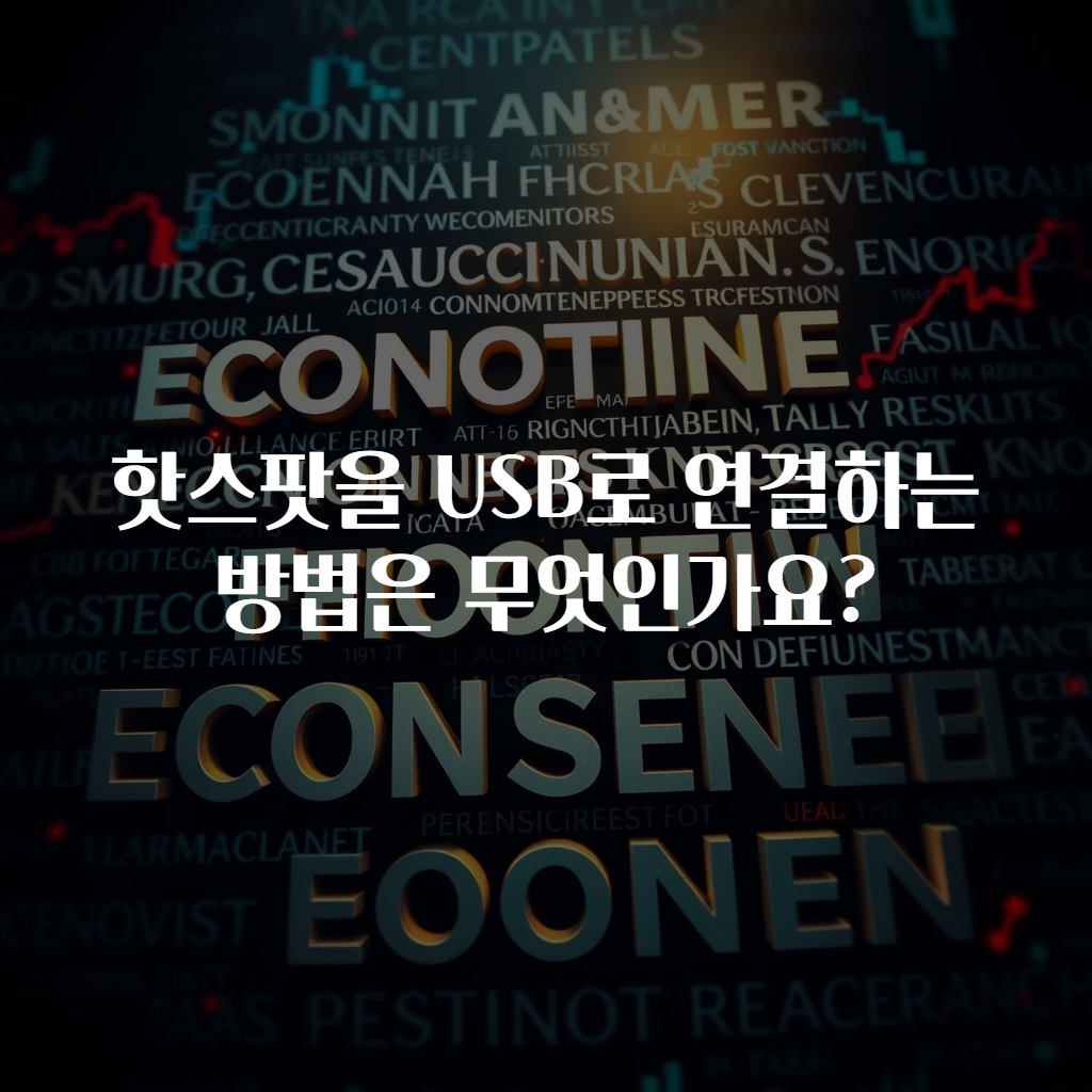 핫스팟을 USB로 연결하는 방법은 무엇인가요?