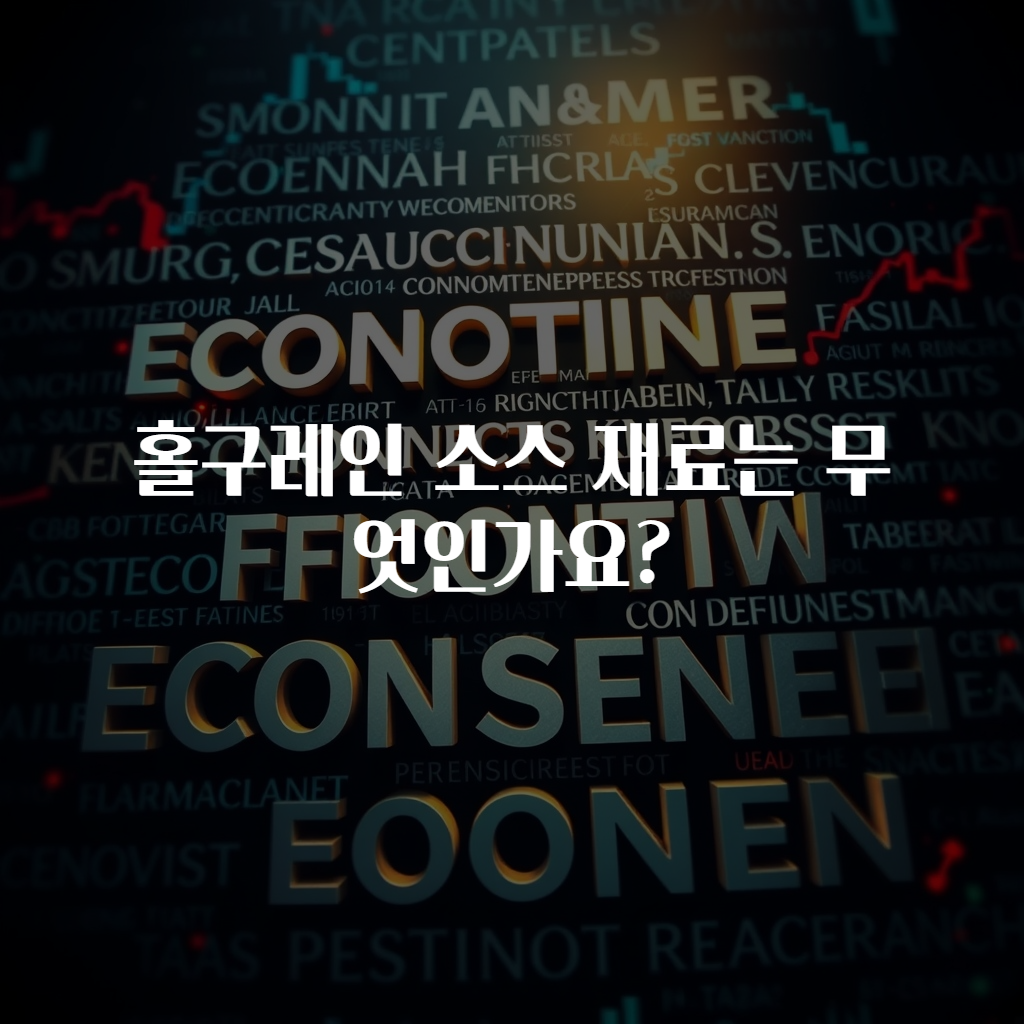 홀구레인 소스 재료는 무엇인가요?