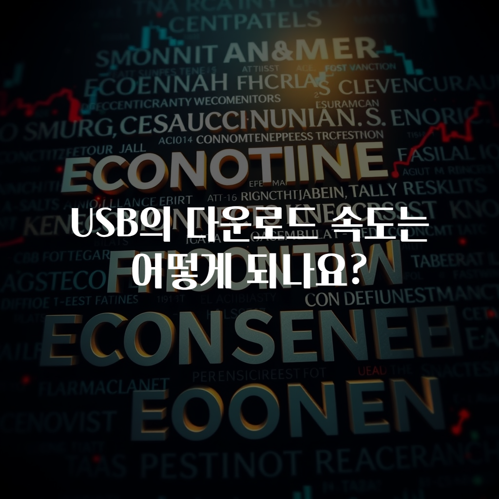 USB의 다운로드 속도는 어떻게 되나요?