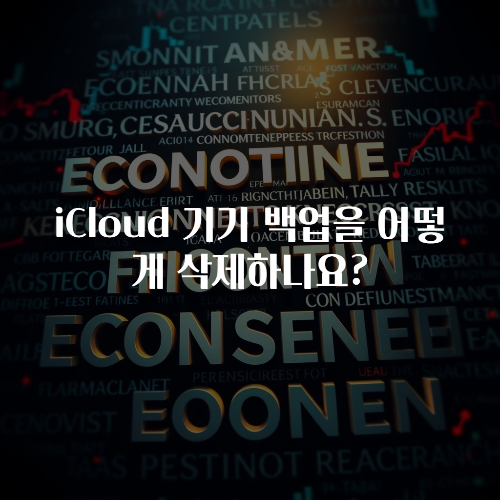 iCloud 기기 백업을 어떻게 삭제하나요?