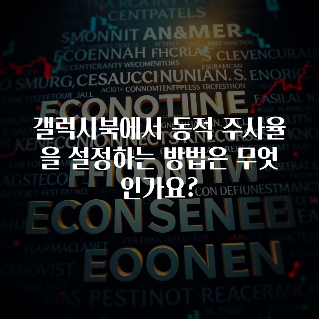 갤럭시북에서 동적 주사율을 설정하는 방법은 무엇인가요?