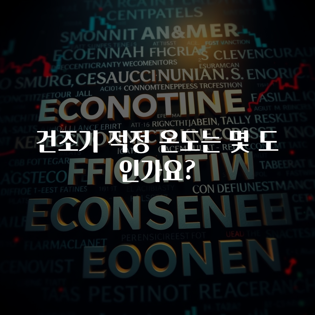 건조기 적정 온도는 몇 도인가요?