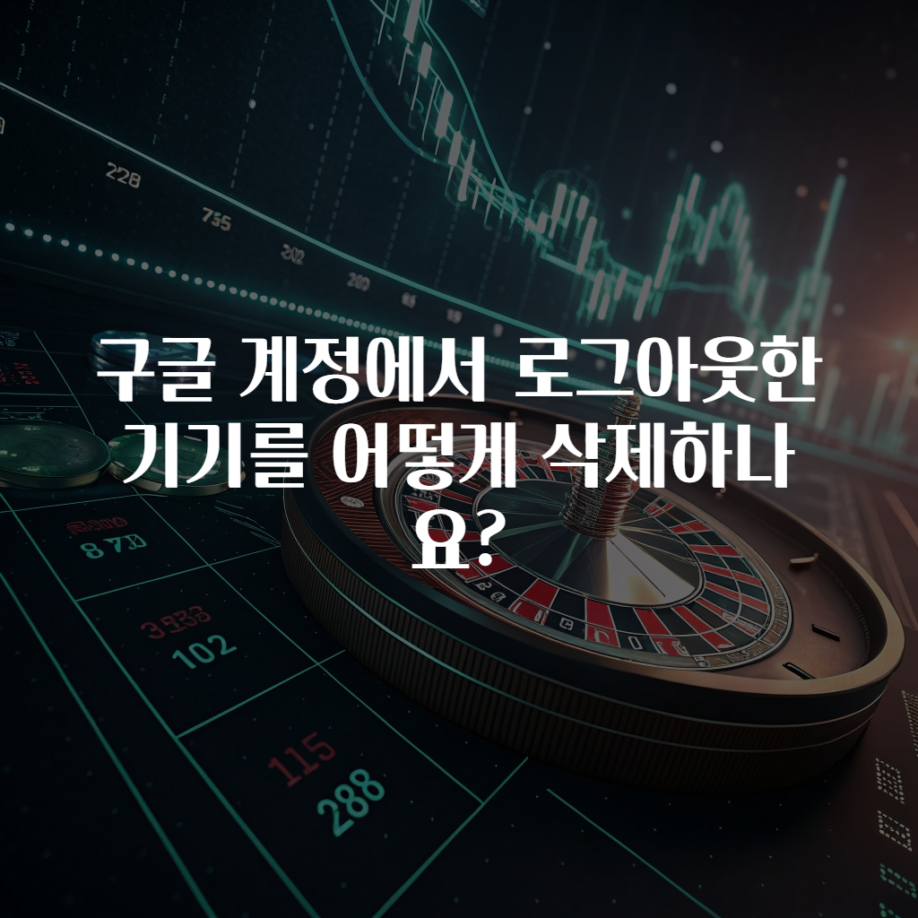 구글 계정에서 로그아웃한 기기를 어떻게 삭제하나요?