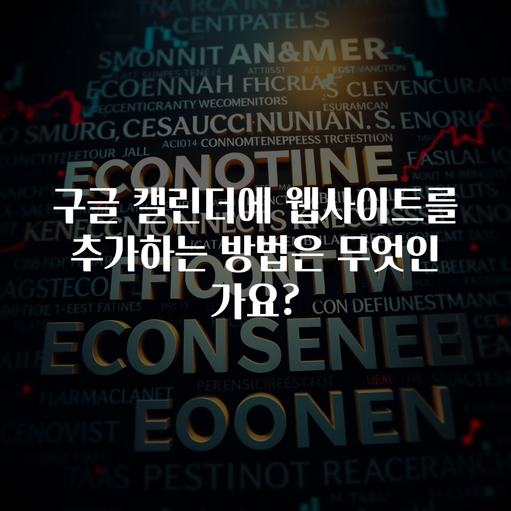 구글 캘린더에 웹사이트를 추가하는 방법은 무엇인가요?