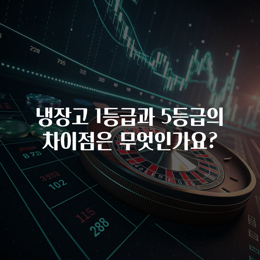 냉장고 1등급과 5등급의 차이점은 무엇인가요?
