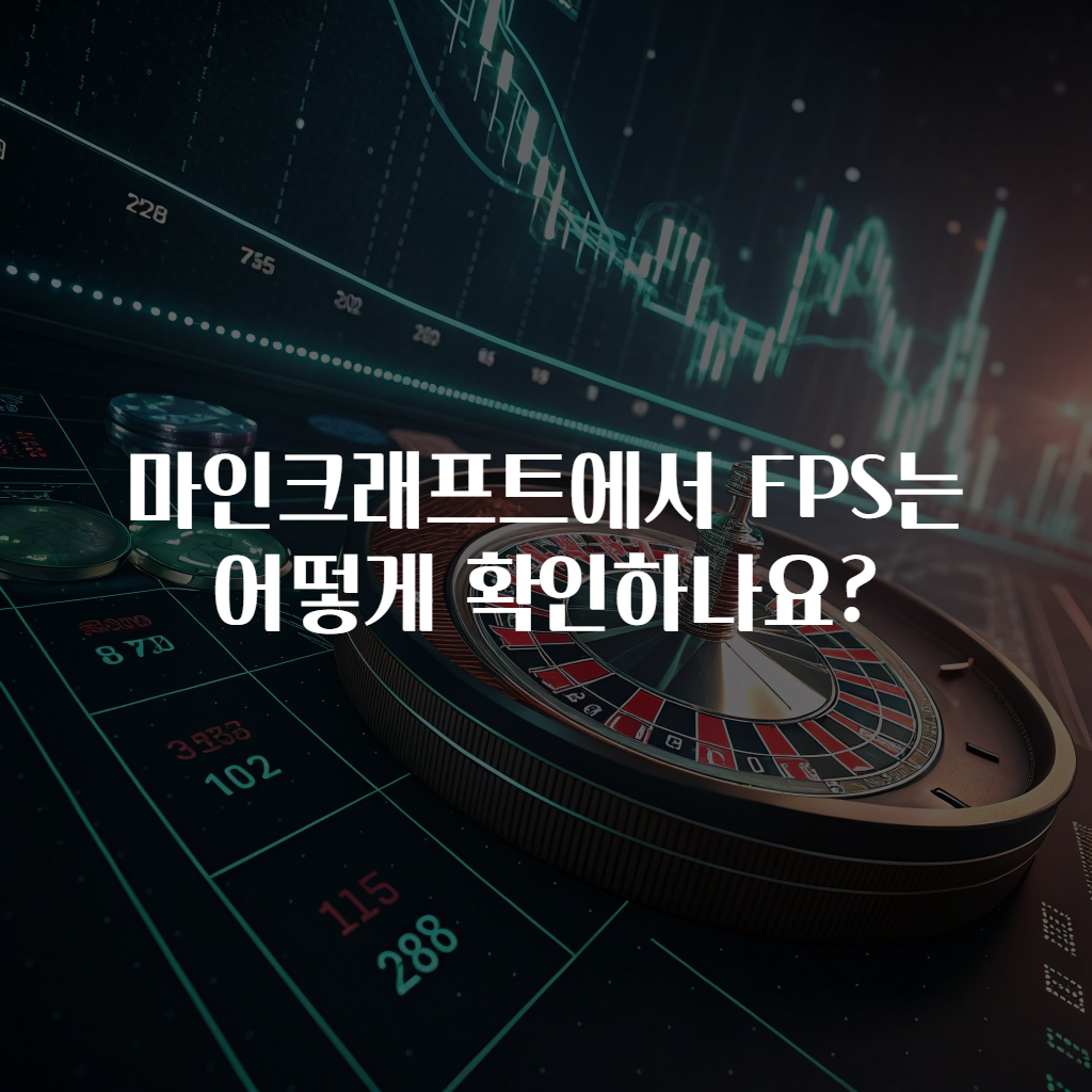 마인크래프트에서 FPS는 어떻게 확인하나요?