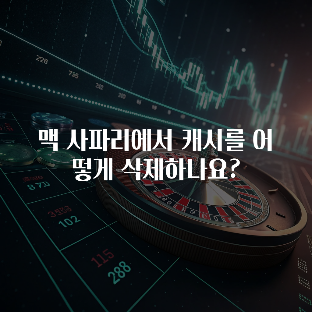 맥 사파리에서 캐시를 어떻게 삭제하나요?