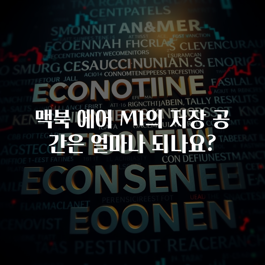 맥북 에어 M1의 저장 공간은 얼마나 되나요?