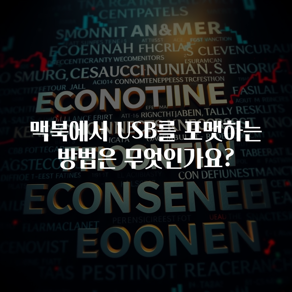 맥북에서 USB를 포맷하는 방법은 무엇인가요?