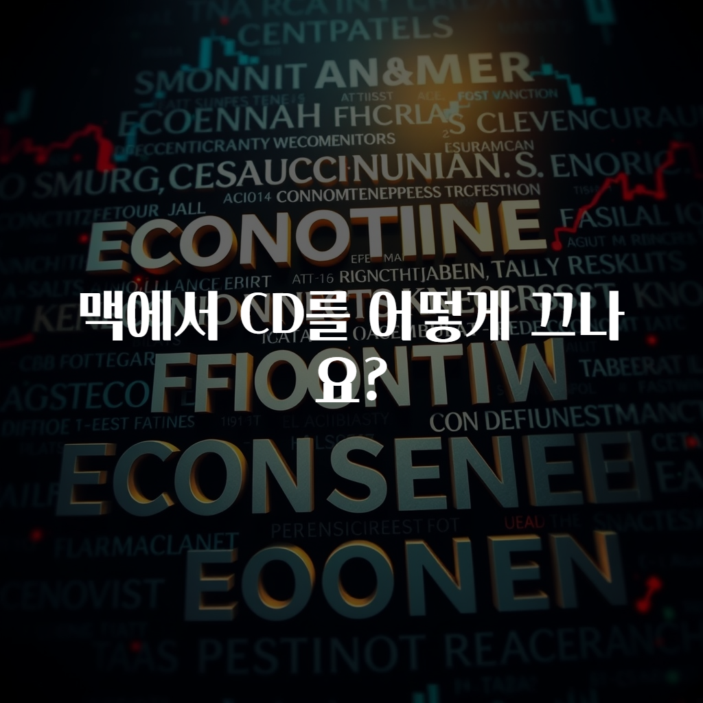 맥에서 CD를 어떻게 끄나요?
