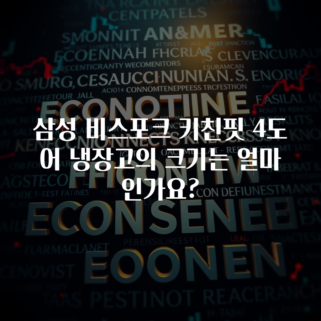 삼성 비스포크 키친핏 4도어 냉장고의 크기는 얼마인가요?