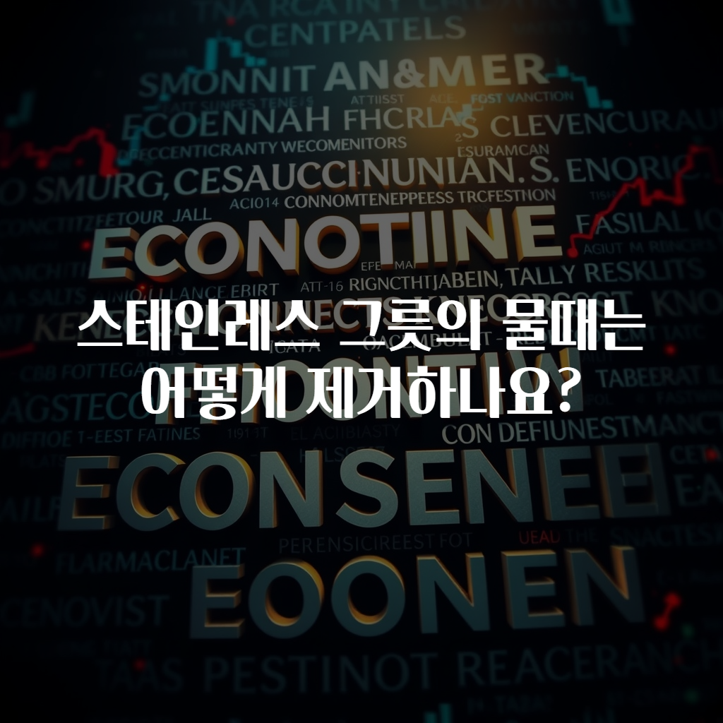 스테인레스 그릇의 물때는 어떻게 제거하나요?