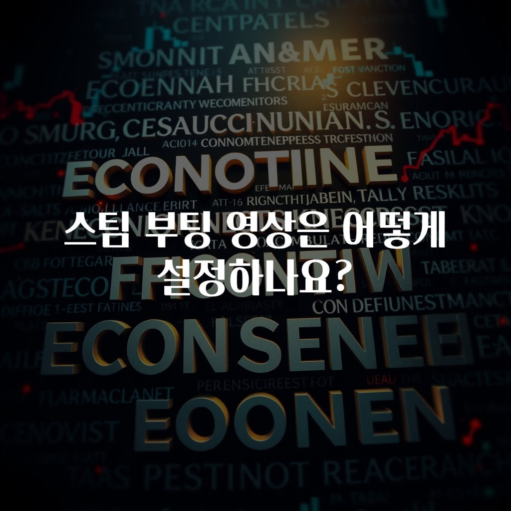 스팀 부팅 영상은 어떻게 설정하나요?